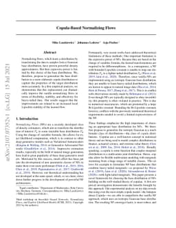 Copula-Based Normalizing Flows