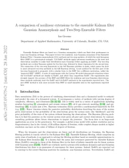 A comparison of nonlinear extensions to the ensemble Kalman filter:
  Gaussian Anamorphosis and Two-Step Ensemble Filters