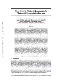 MultiBench: Multiscale Benchmarks for Multimodal Representation Learning
