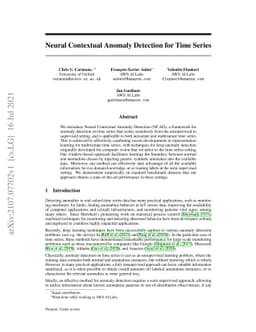 Neural Contextual Anomaly Detection for Time Series