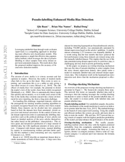 Pseudo-labelling Enhanced Media Bias Detection