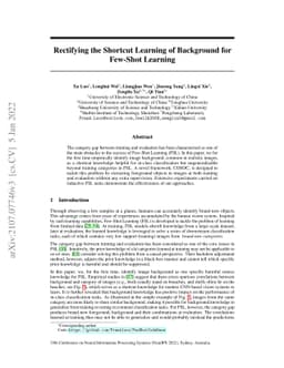 Rectifying the Shortcut Learning of Background for Few-Shot Learning