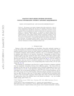 Adaptive first-order methods revisited: Convex optimization without
  Lipschitz requirements