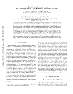 Port-Hamiltonian Neural Networks for Learning Explicit Time-Dependent
  Dynamical Systems
