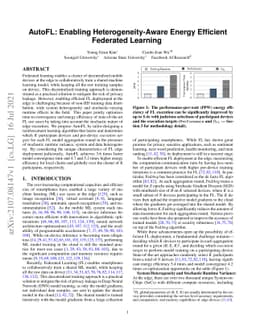 AutoFL: Enabling Heterogeneity-Aware Energy Efficient Federated Learning