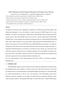 Fully Polarimetric SAR and Single-Polarization SAR Image Fusion Network
