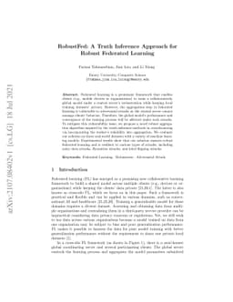RobustFed: A Truth Inference Approach for Robust Federated Learning