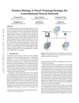 Feature Mining: A Novel Training Strategy for Convolutional Neural
  Network
