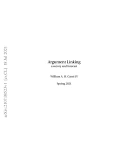 Argument Linking: A Survey and Forecast