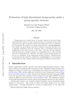 Estimation of high-dimensional change-points under a group sparsity
  structure