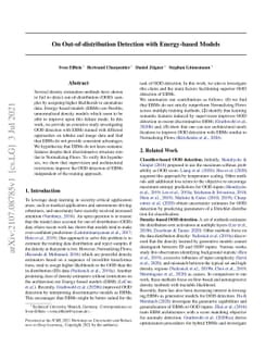 On Out-of-distribution Detection with Energy-based Models