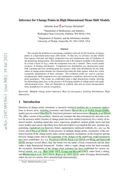 Inference for Change Points in High Dimensional Mean Shift Models