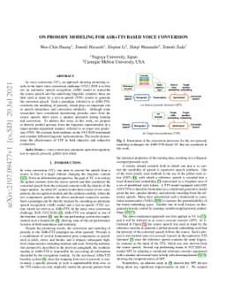 On Prosody Modeling for ASR+TTS based Voice Conversion