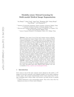 Modality-aware Mutual Learning for Multi-modal Medical Image
  Segmentation