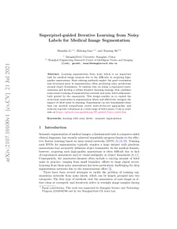 Superpixel-guided Iterative Learning from Noisy Labels for Medical Image
  Segmentation