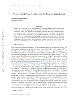 Neural Fixed-Point Acceleration for Convex Optimization