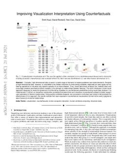 Improving Visualization Interpretation Using Counterfactuals