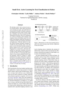 Small-Text: Active Learning for Text Classification in Python