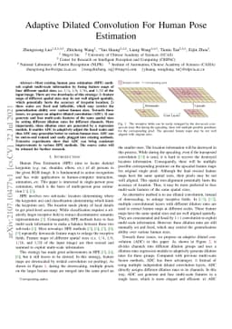 Adaptive Dilated Convolution For Human Pose Estimation