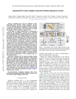 QuantumNAS: Noise-Adaptive Search for Robust Quantum Circuits