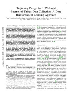 Trajectory Design for UAV-Based Internet-of-Things Data Collection: A
  Deep Reinforcement Learning Approach
