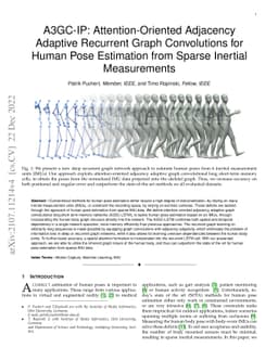 A3GC-IP: Attention-Oriented Adjacency Adaptive Recurrent Graph
  Convolutions for Human Pose Estimation from Sparse Inertial Measurements