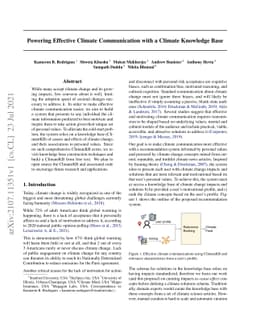 Powering Effective Climate Communication with a Climate Knowledge Base