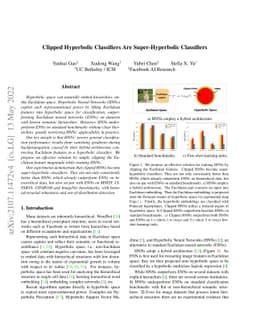 Clipped Hyperbolic Classifiers Are Super-Hyperbolic Classifiers