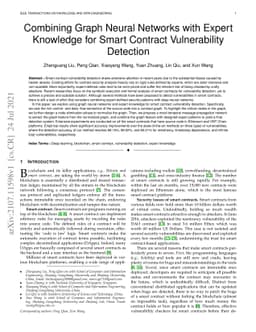 Combining Graph Neural Networks with Expert Knowledge for Smart Contract
  Vulnerability Detection