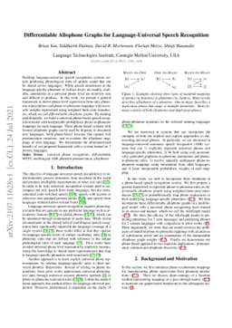 Differentiable Allophone Graphs for Language-Universal Speech
  Recognition
