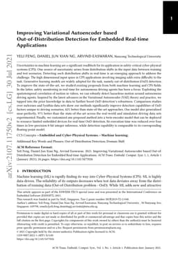 Improving Variational Autoencoder based Out-of-Distribution Detection
  for Embedded Real-time Applications