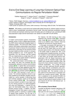 End-to-End Deep Learning of Long-Haul Coherent Optical Fiber
  Communications via Regular Perturbation Model