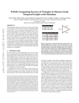 TriPoll: Computing Surveys of Triangles in Massive-Scale Temporal Graphs
  with Metadata