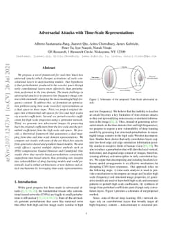 Adversarial Attacks with Time-Scale Representations