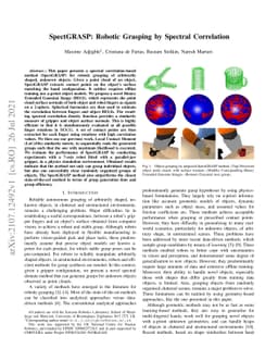 SpectGRASP: Robotic Grasping by Spectral Correlation