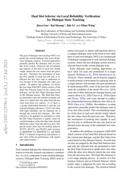 Dual Slot Selector via Local Reliability Verification for Dialogue State
  Tracking