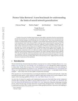 Pointer Value Retrieval: A new benchmark for understanding the limits of
  neural network generalization