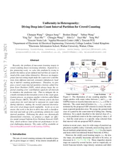 Uniformity in Heterogeneity:Diving Deep into Count Interval Partition
  for Crowd Counting
