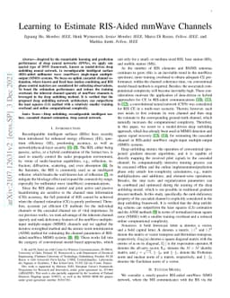 Learning to Estimate RIS-Aided mmWave Channels