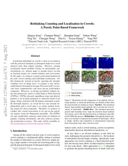 Rethinking Counting and Localization in Crowds:A Purely Point-Based
  Framework