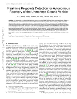 Real-time Keypoints Detection for Autonomous Recovery of the Unmanned
  Ground Vehicle