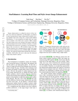 StarEnhancer: Learning Real-Time and Style-Aware Image Enhancement