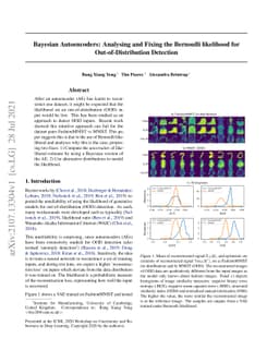 Bayesian Autoencoders: Analysing and Fixing the Bernoulli likelihood for
  Out-of-Distribution Detection