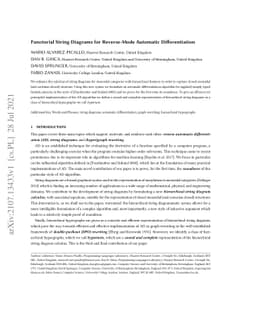 Functorial String Diagrams for Reverse-Mode Automatic Differentiation