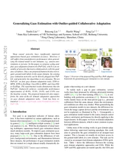 Generalizing Gaze Estimation with Outlier-guided Collaborative
  Adaptation