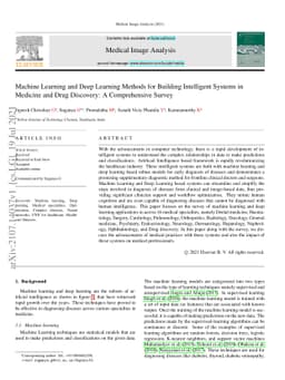 Machine Learning and Deep Learning Methods for Building Intelligent
  Systems in Medicine and Drug Discovery: A Comprehensive Survey