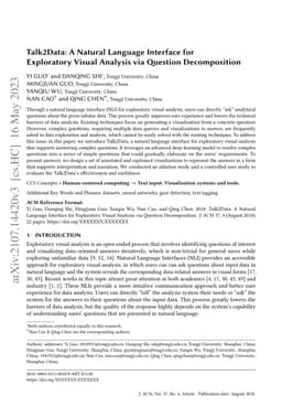 Talk2Data: A Natural Language Interface for Exploratory Visual Analysis
  via Question Decomposition