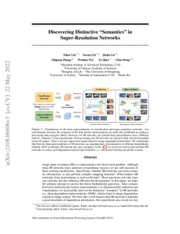 Discovering Distinctive "Semantics" in Super-Resolution Networks