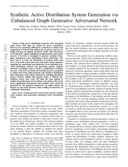 Synthetic Active Distribution System Generation via Unbalanced Graph
  Generative Adversarial Network