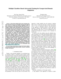 Multiple Classifiers Based Maximum Classifier Discrepancy for
  Unsupervised Domain Adaptation